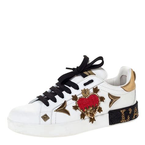 dolce gabbana queen of hearts sneakers|dolce and gabbana sneakers.